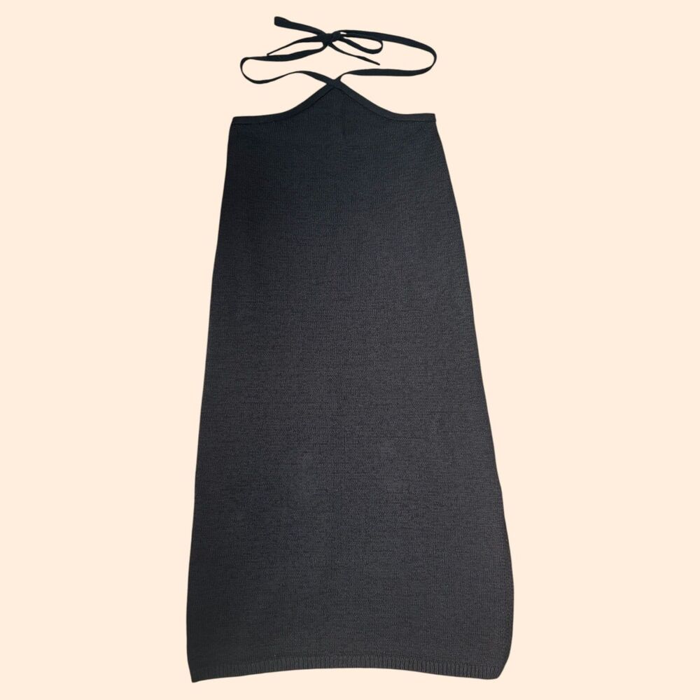 Cult Gaia Black Knit Midi Skirt